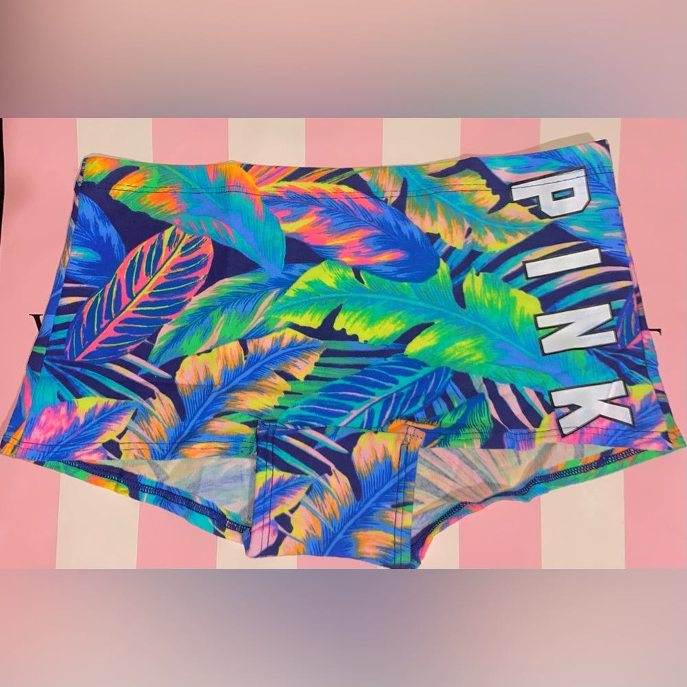 Victoria’s Secret Pink boyshort panties PINK panties PINK cotton shortie neon